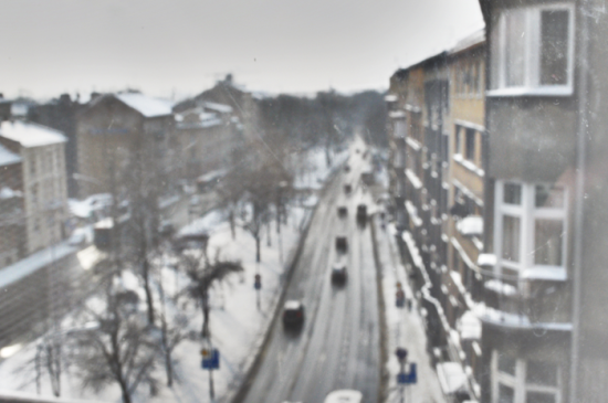 Blurred view of a street